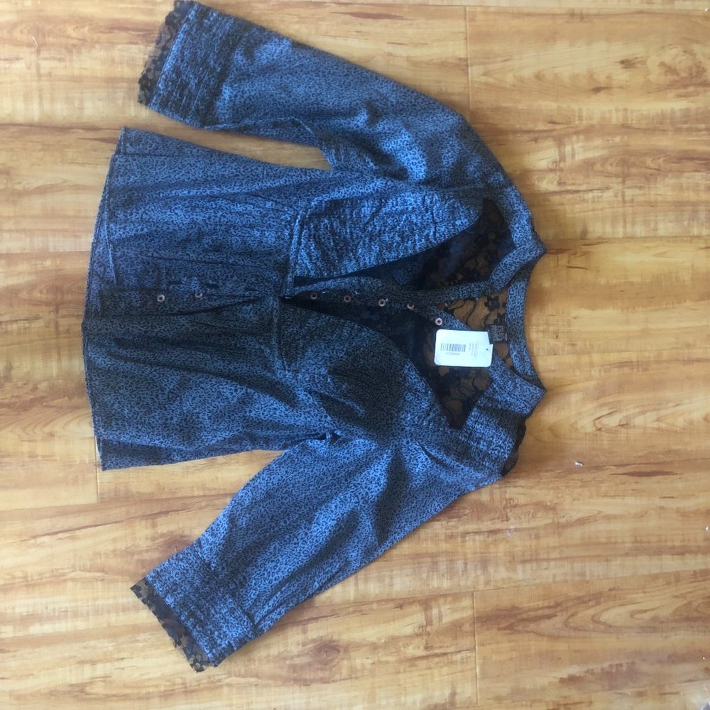 New With Tags Size 4 Free People Black Women's Shirt